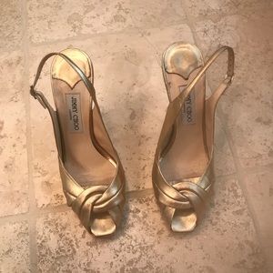 Jimmy Choo Gold Sandal